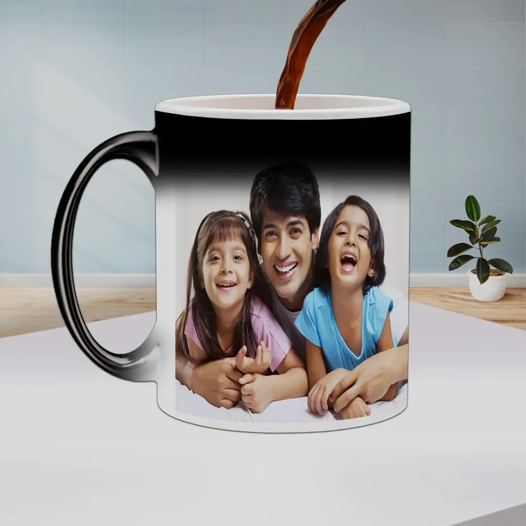 [MUG-MAGIC-PHOTO-350ML] Personalized Magic Mug – Custom Photo, Text, Logo | Heat Sensitive Color Changing Mug | Unique Gift for Birthday, Anniversary, Valentine’s Day